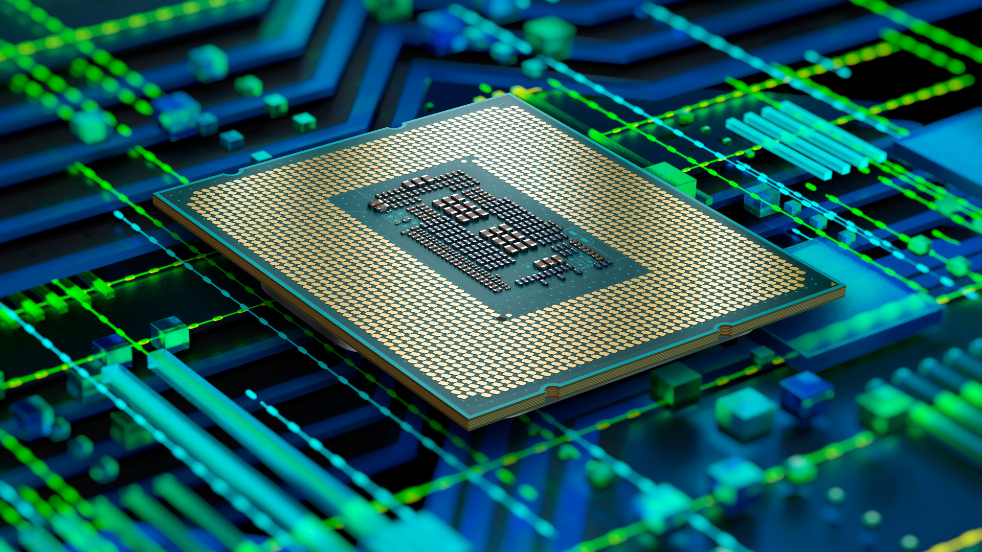 what is a cpu - an image of a standard processor from Intel
