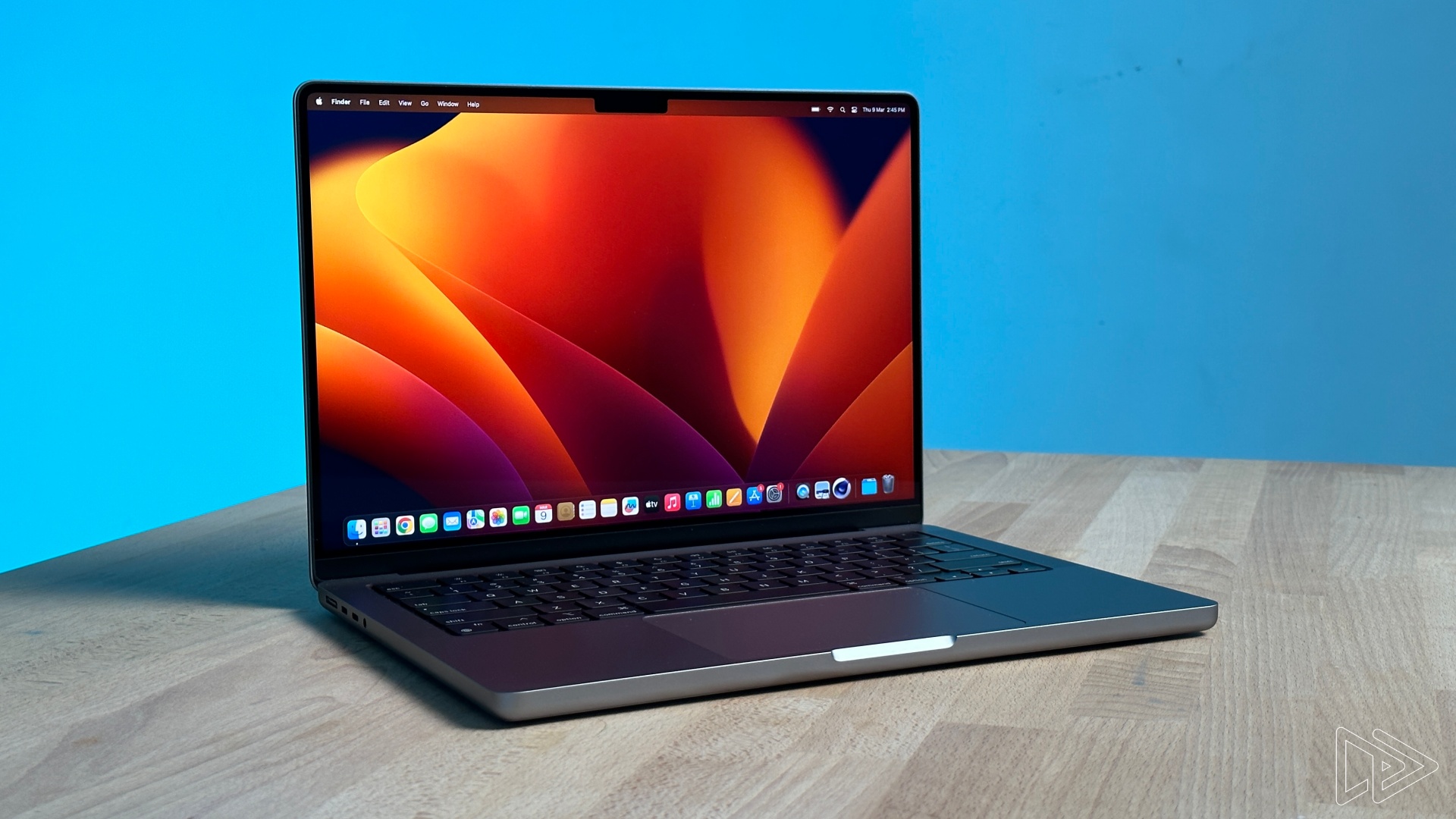 new apple macbooks coming at wwdc - an image of the new 2023 macbook pro against a blue background