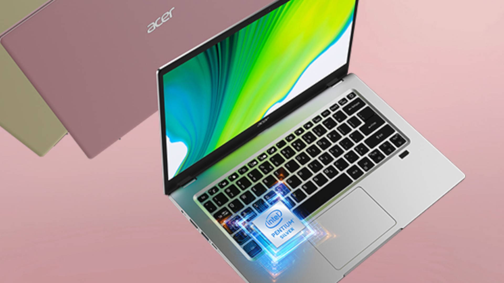 best laptops under 500 - the acer swift 1 range of colors