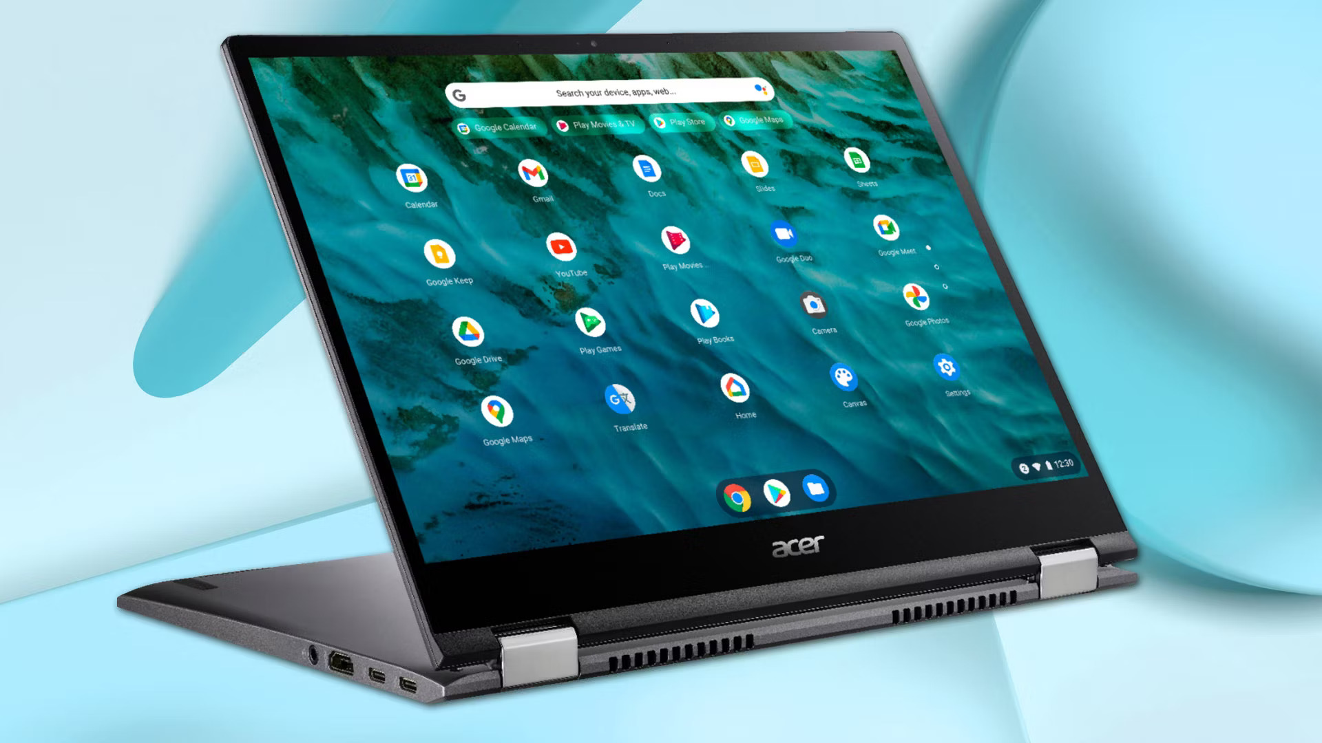 best student laptops - an image of the acer chromebook spin 