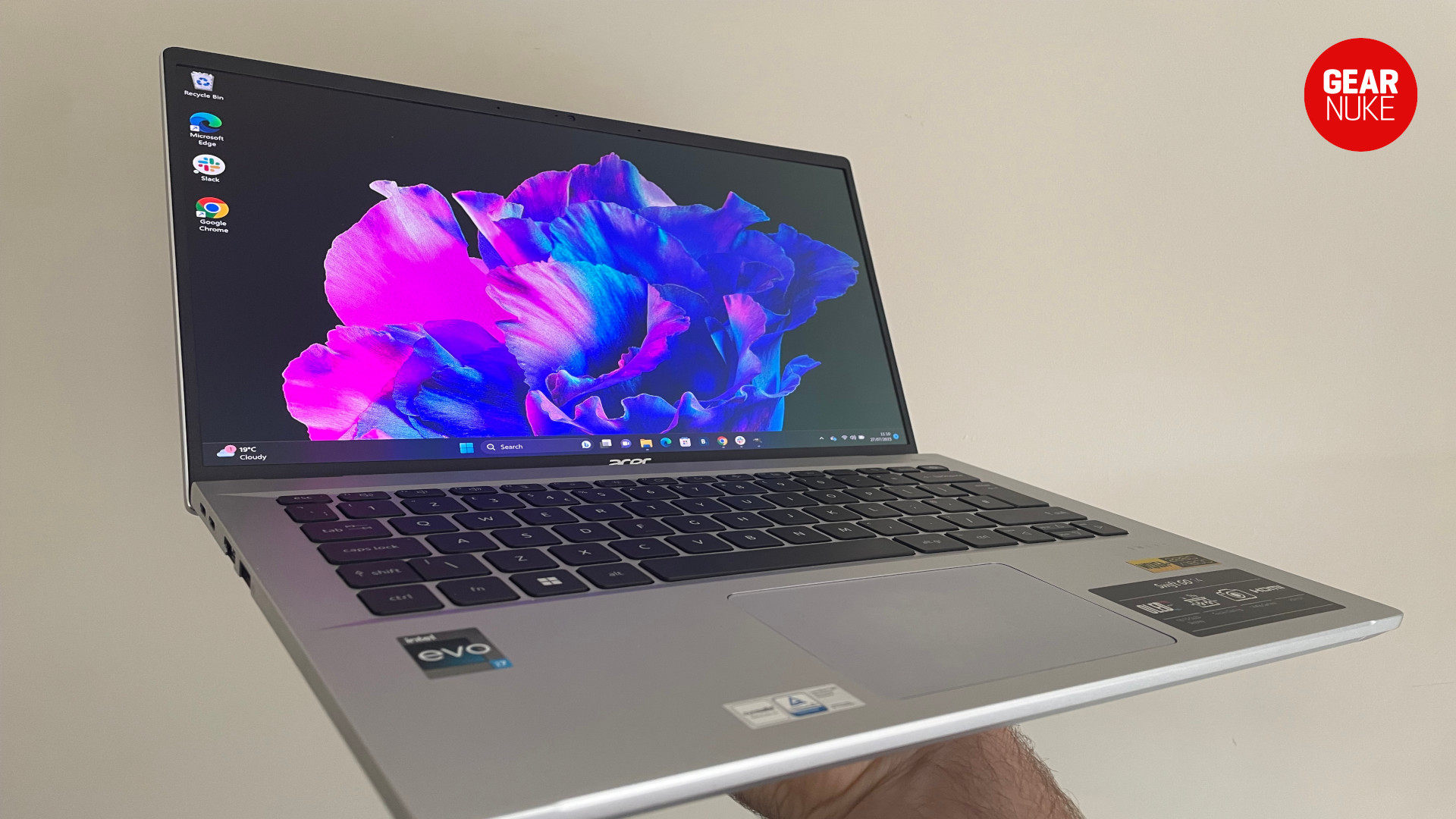 Acer Sift Go 14 review - image of the laptop from the front