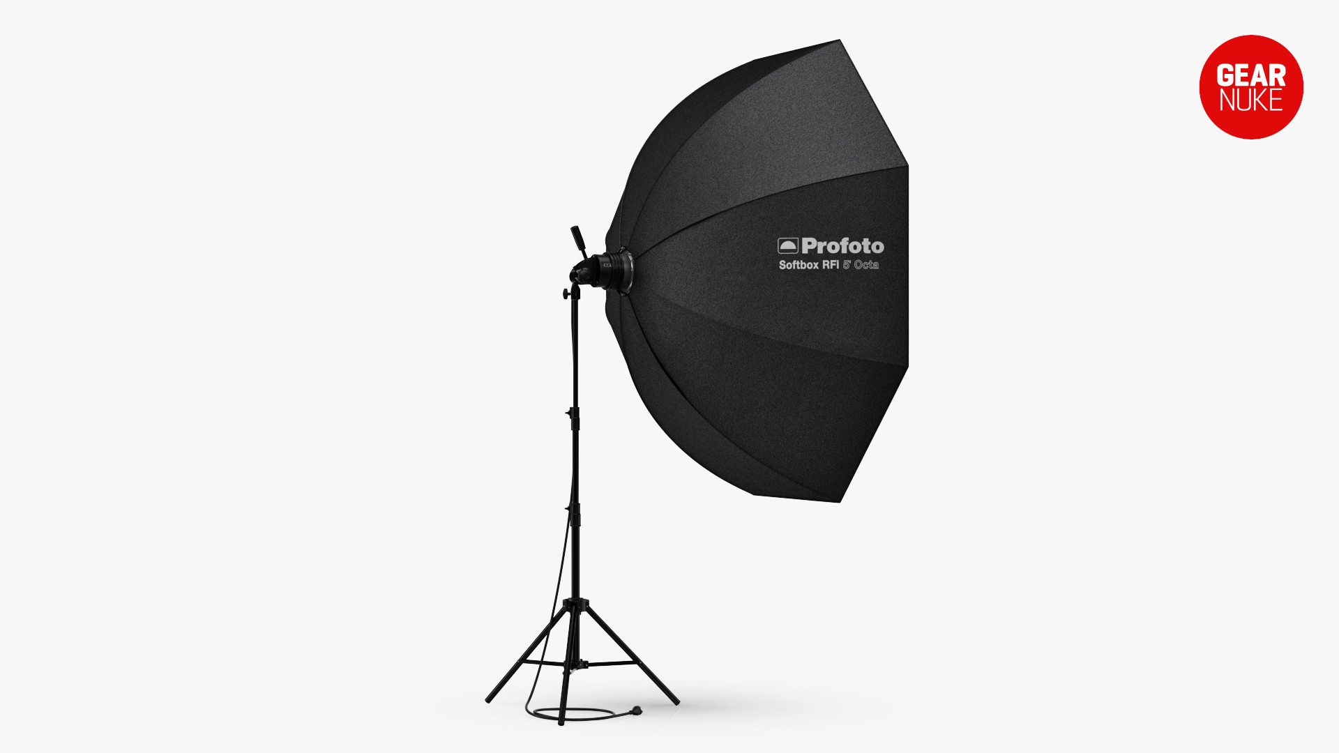 what is a softbox - an image from behind of a softbox on a tripod